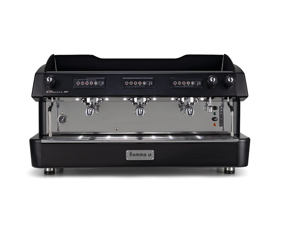 Кофемашина автомат, 3 группы FIAMMA COMPASS 3 SE TC BLACK